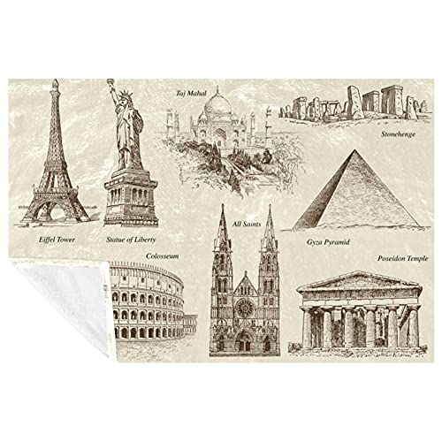 Couverture vintage monuments pour raviver vos souvenirs de voyage - 2