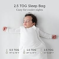Vista 4 de KYTE BABY - Bolsa de dormir estampada para niños pequeños de 0 a 36 meses, 2.5 TOG, hecho de material de rayón de bambú suave
