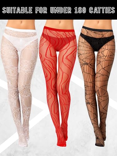 Image of Bencailor Women Fishnet Stocking Tight Legging Stripes Floral Cobweb Tight Stockings Small Hole High Pantyhose Lace