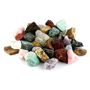 Crystal Allies 3 Pounds Bulk Rough Mixed Madagascar Reiki Crystal Healing Stones Large 1″