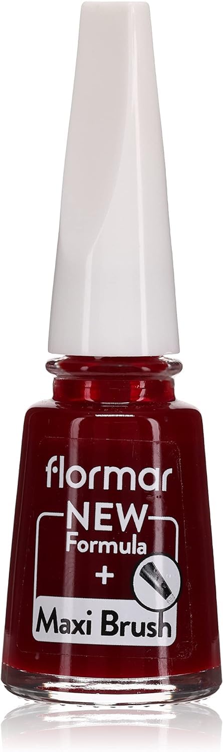 Flormar Klasik Parlak Bitişli Yüksek Pigmentli Oje Nail Enamel 385 Red Velvet New