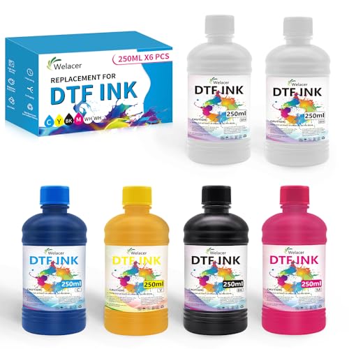 Image of DTF Ink 245mlx6 for I3200 XP600 R1390 L1800, ET-8550, ET-2850 XP-15000, R2400, L800, 1430, P400,P800,R2000, Heat Transfer Ink Conversion Kit Refill for All DTF Printers,for DTF Film
