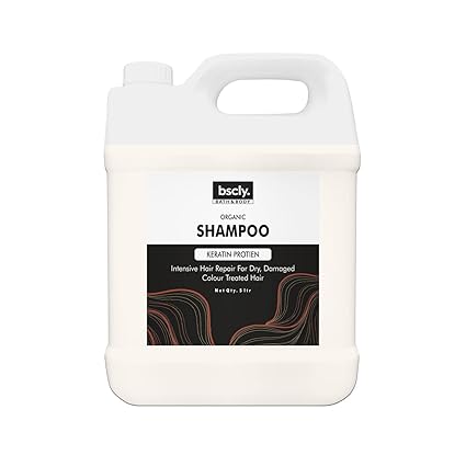 Bscly Keratin Shampoo for Men & Women - Hair Fall Control - Dry Professional Scalp Pro Shampoo | Paraben and Sulphate Free Shampoo - 5L