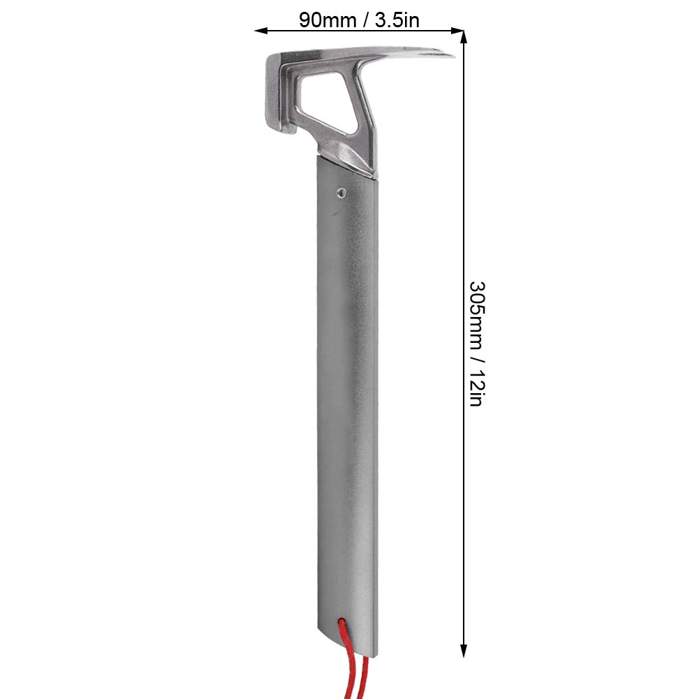 Marteau de Tente de Camping, Maillet Marteau pour Piquet, Extracteur de Clous Avec Ouvre-Bouteille de Bière pour Retirer Les Piquets, Gadget D'extérieur Pratique en Acier Inoxydable