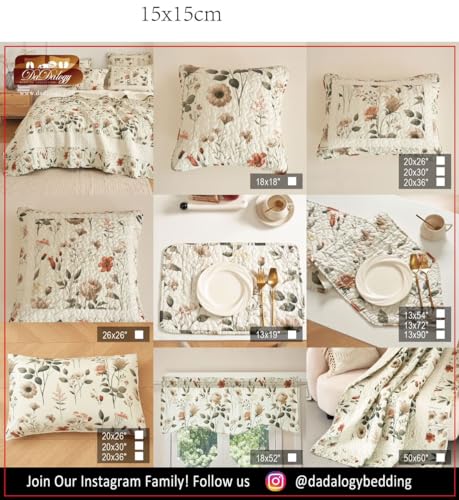 Dada Bedding Collection VICTORIAGARDEN-50X60 Enchanted Meadow Reversible Floral Cozy Lightweight Lap Throw - Perfect For Couch Or Bed thumb #4
