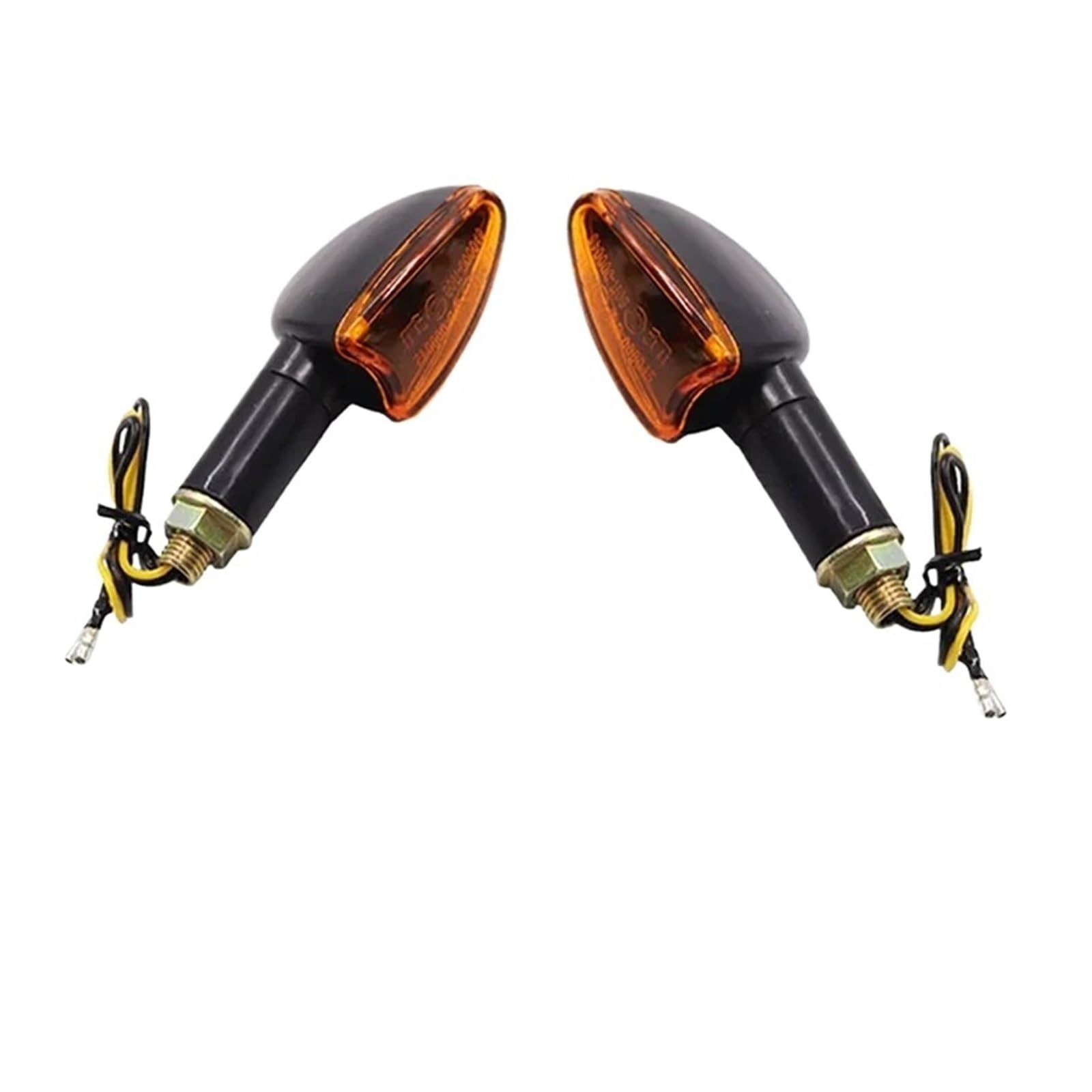 Motorcycle Turn Signal Light 12V 10mm Blinker Lamp(2 Pcs-Long)