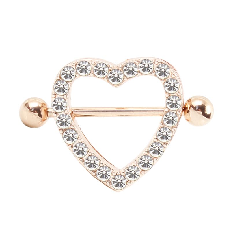 mastyle Heart-Shaped Nipple Ring | Stainless Steel Body Piercing Jewelry for Women & Men-picture-0