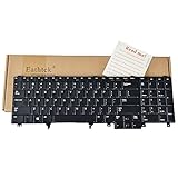 Eathtek Replacement Keyboard with Trackpoint Non Backlit for Dell Latitude E5520 E5530 E6520 E6530 E6540 Series Black US Layout, Compatible wiht Part Number M8F00 0M8F00 DY26D 0DY26D