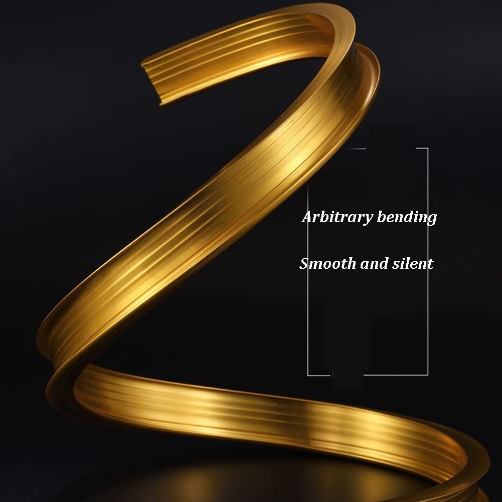 Binario Curvo per Tende a Soffitto, 5 Binario a Soffitto PVC per Tende
