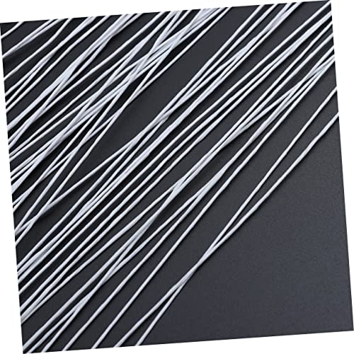 Nolitoy 50Pcs 24 Green Garland Black Tinsel Metal Tape Floral Arrangement Wire Flower Wire Stems Paper Wrapped Flower Stem Screw Artificial Flower Crafting Supplies Craft Flower Wire White #TOP1