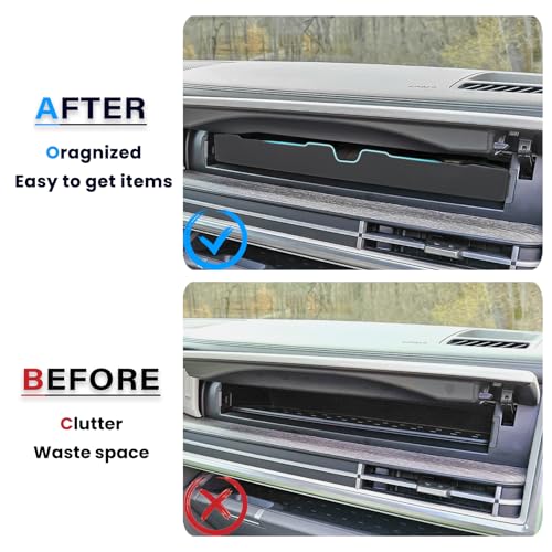 Neepiar Passenger Storage Organizer Tray Compatible with 2024 2025 2026 Hyundai Santa Fe Glove Box Storage Tray Insert Storage Box Interior Accessories by Neepiar - Image 3
