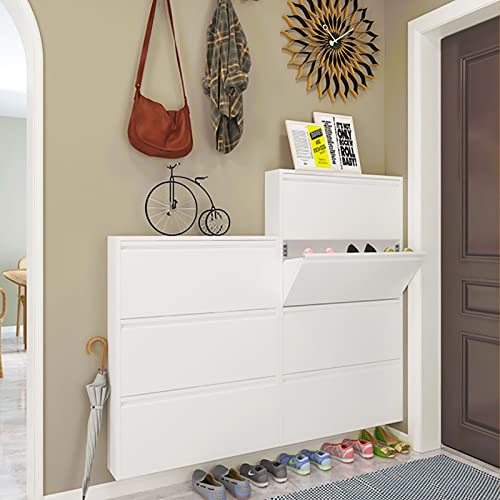 Armoire en acier haut de gamme et meuble à chaussures mural ultra-fin - 5