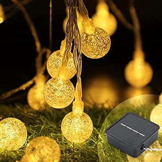 Solar Garden Lights, 60 LED 10M Outdoor String Lights Waterproof 8 Modes Indoor/Outdoor Garden, Patio, Yard, Home, Party, Wedding, Festival Decoration(Warm White)