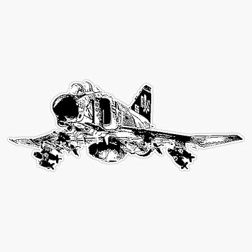 HOF Trading F-4 Phantom Vinyl Sticker Waterproof Decal Laptop Wall Window Bumper Sticker 5 HOF-VETERAN-STICKERS-330