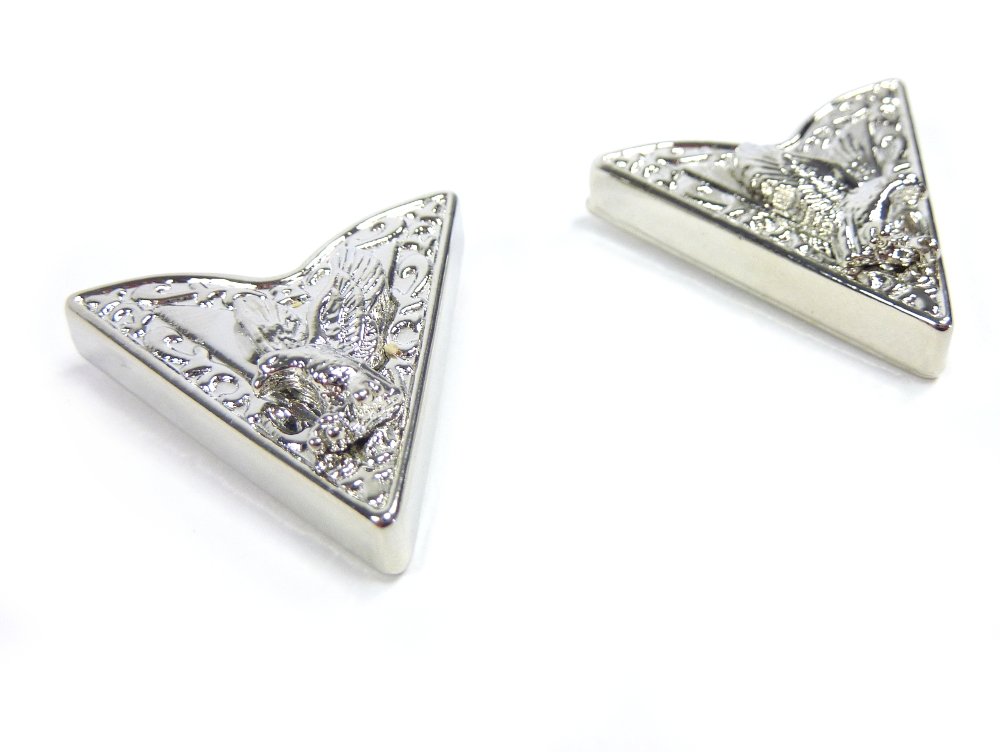 Rodeo Ready Kragenecken Silver Eagle Kragenecken Kragenspitzen Collar Tips Westernschmuck Western-Accessoires für Westernhemden Silber
