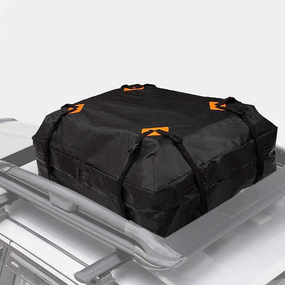 Box Auto Oxford Panno Impermeabile Car Cargo Roof Bag Porto deposito bagagli Black Storage Travel SUV. Van for auto(B)
