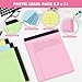 Legal Pads 8.5 x 11, Note Pads 8.5 x 11, Wide Ruled Paper, 4 Pack Colored Legal Pads, Pink Writing Pad, Multicolor Notepad with Sturdy White Back, 30 Sheets/Pad, Lined Paper Writing Paper Tablets