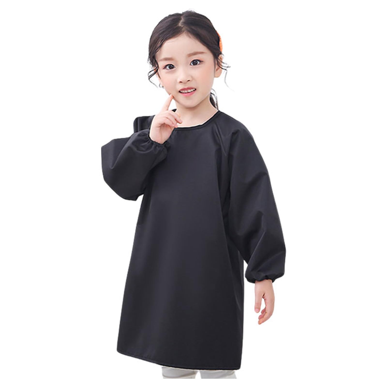 Generisch Blusa 140 Kid Art Smock Delantal de Color Sólido para Niños Impreso Artista Pintura Delantales Bata con Manga Larga Personalizado Body Bebé 1 Año