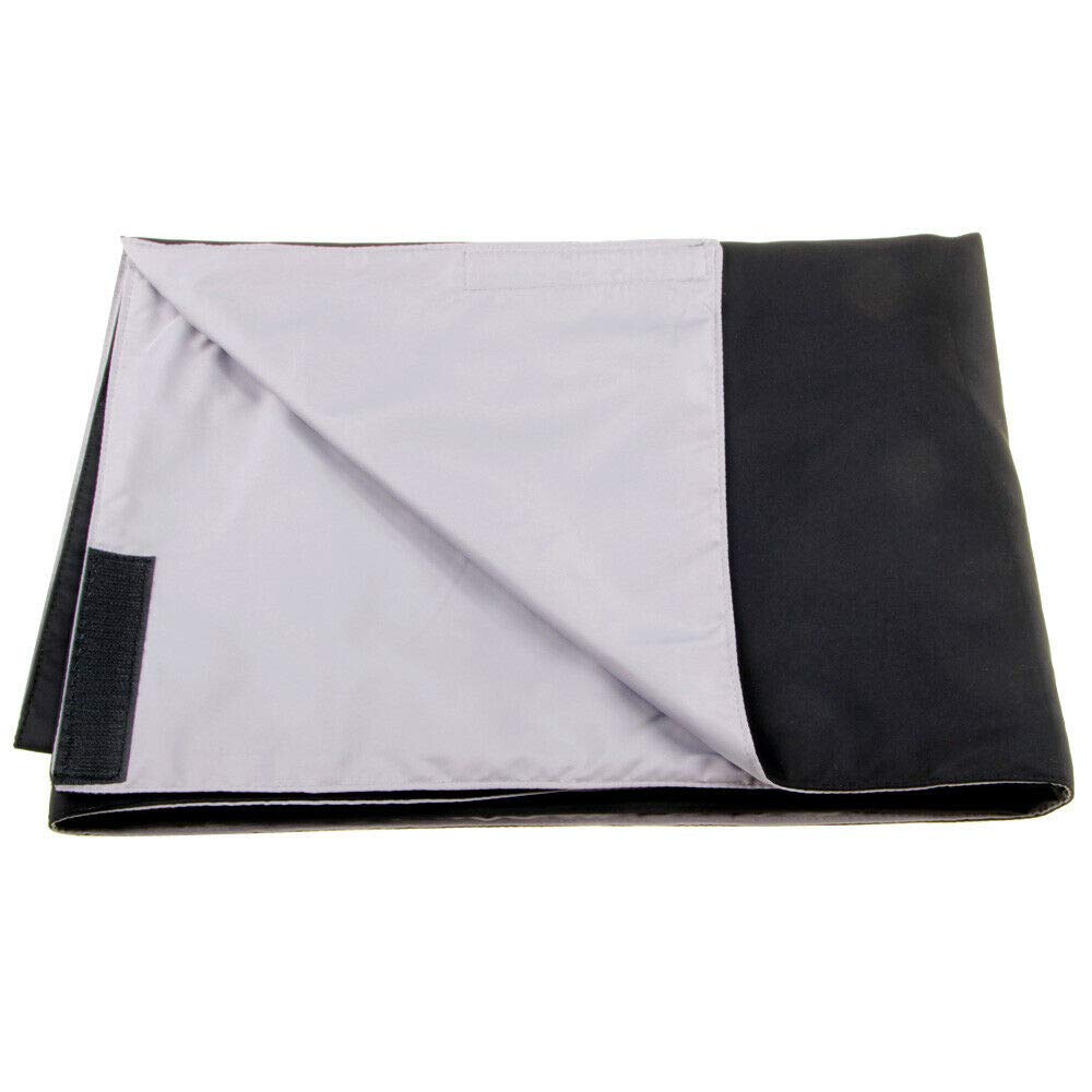 Velo de enfoque profesional de tela oscura de plata y negro para la protección de la luz en el cristal de visión (esmerilado) de dormitorio gran formato 4x5 (4x5 plateado)