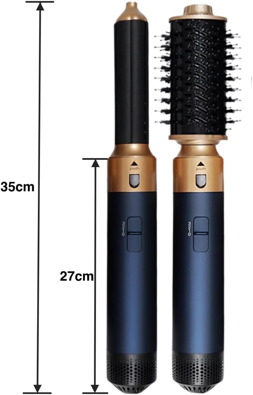 Tress Master 6-in-1 Hot Air Styler & Hair Dryer – Coanda Airflow, Ionic Tech 1000W 110V – 3 Settings: 2 Curling Barrels, Volumizing Brush, Straightener, Hot Comb + Travel Case | No Extreme Heat Damage - Image 11