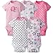 Gerber Baby Girls' 5 Pack Onesies, Elephants/Flowers, 3-6 Months