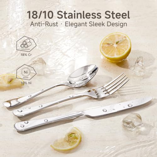 Silverware Set for 8,18/10 Stainless Steel Flatware Set,Cutlery Utensil Set - image 3