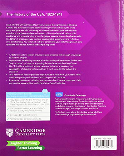 Cambridge International AS Level History The History of the USA, 1820-1941 Coursebook - Image 2