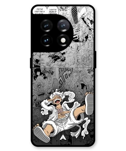 Image of Premium Anime 2 Case for Oneplus 11 (Glossy Finish) Soft-Touch Metal TPU Back Cover, Shockproof, Designer, Aesthetic Mobile Phone Case