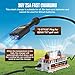 25 Amp 36 Volt Golf Cart Battery Charger for EZGO TXT, IP67 Waterproof, Fully Automatic Golf Cart Charger 36 Volt EZGO Smart Fast Charging with D Style Plug, 16Ft Cable, for Lead-Acid Batteries