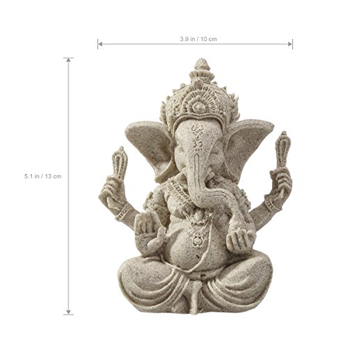 Estatua de Elefante de Resina Natural 10x9x13 cm miniatura 2