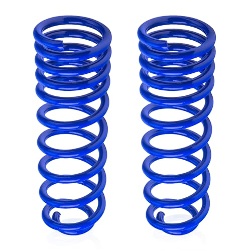 Image of 929-928 Rear Heavy Duty Coil Springs for 2009-2018 Ram 1500 2wd 4wd with 70% Extra Load Capacity (1200 Pounds) with a Subtle Height Adjustment, Blue