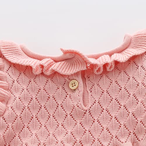 Toddler Baby Girl Knit Sweater Dress Kids Ruffle Long Sleeve Casual Birthday Christmas Party Dresses Top Winter Outfit4