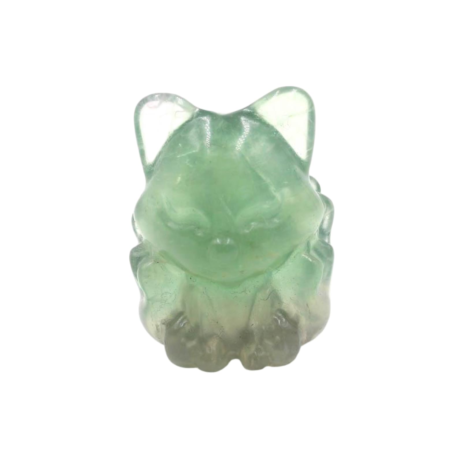 Zicnjodye 1pc Natural Stone Fox Shape Ornament