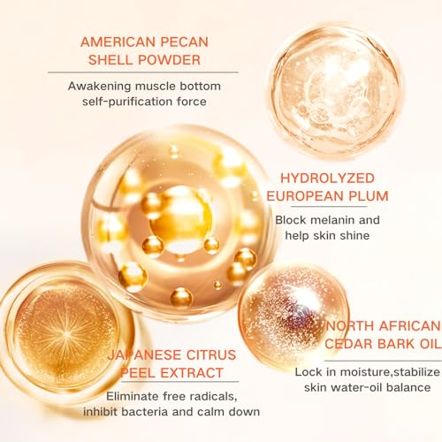 Face Scrub with Jam & Vitamin C, Face Exfoliator, Exfoliating Face Wash Scrub, Face Scrub for Women & Men, Gentle Facial Scrub Cleanser for Peeling Shrink pores, Blackheads, Acne, Dull, Dry Skin, 100g - Image 4