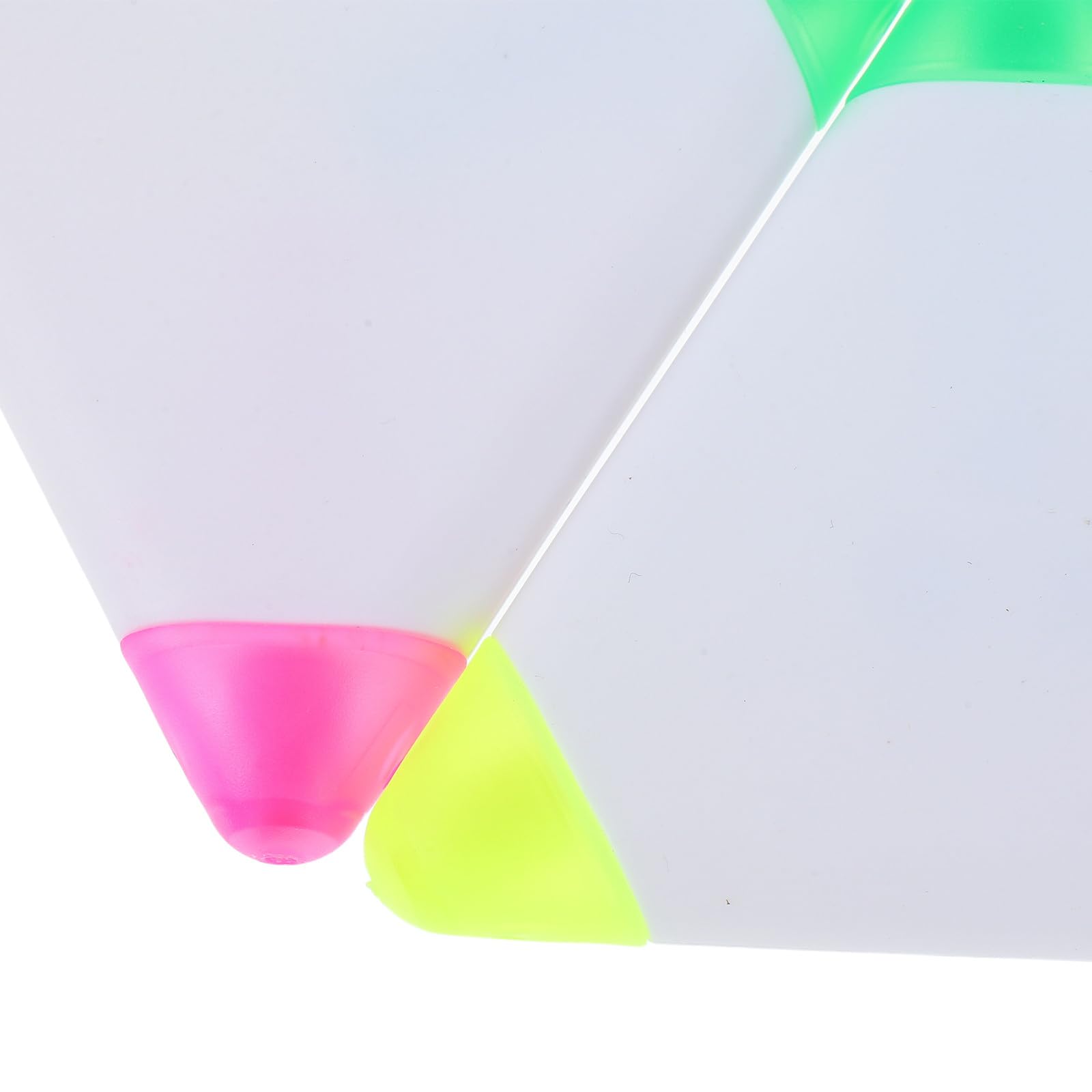 9 Stück Fluoreszierende Marker Textmarker Gelb Rosa Grün Dreieckform Kunststoff Für Schule Büro Lernen