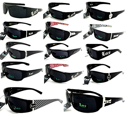 Locs Sunglasses Lot Of 6 ASSORTED Colors & Styles Below Wholesale Prices Pre Selected