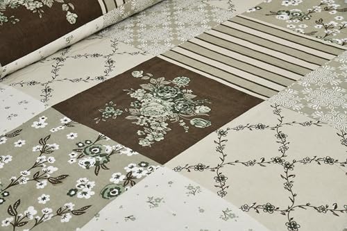 Image of King Size Cotton Bedsheet | 300 TC | 100% Cotton Flatsheet King Size with Two Pillow Covers | (254 * 274 cm, Olive Green)