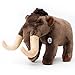 Mammut - Peluche a forma di elefante, 23 cm, colore: marrone scuro