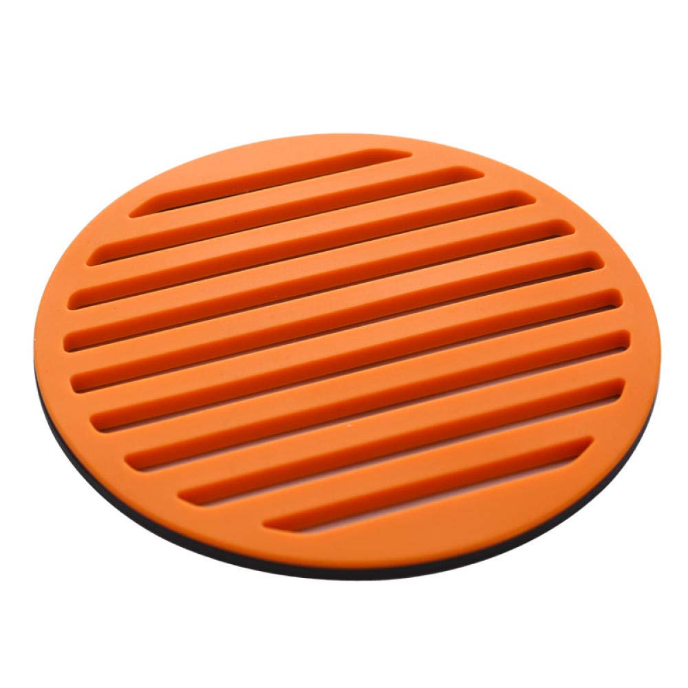 wodoodporne obrusy. Okrągły stół jadalny, stop silikonu, zestaw mat izolacyjnych, podkładka pod garnek, miskę, talerz, niebieski(Orange (1 Piece))