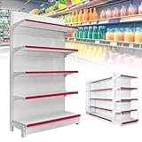 Robusto ripiano in metallo con 5 ripiani regolabili, scaffale Ga Sto, seminterrato nizer, mensola indipendente per uso domestico o ufficio