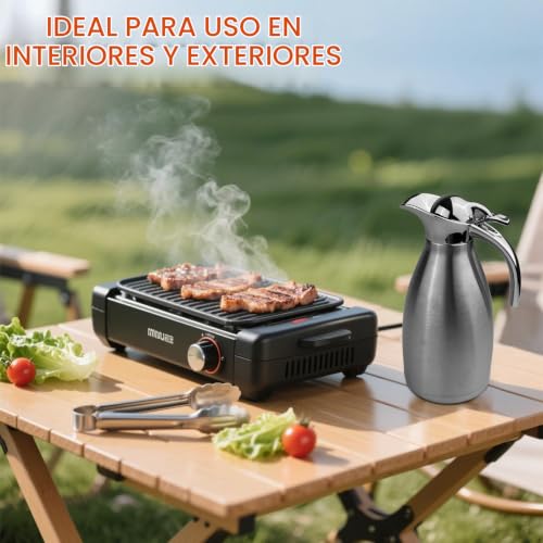 Miniatura 6 de Vellustra Jarra Térmica De Acero Inoxidable, 2l Vacío Cafetera Café Thermos, 14cm De Diámetro, 29cm De Alto, Se Mantiene Caliente Durante 24 Horas, Termo De Vacío De Doble Pared Para Té Y Café