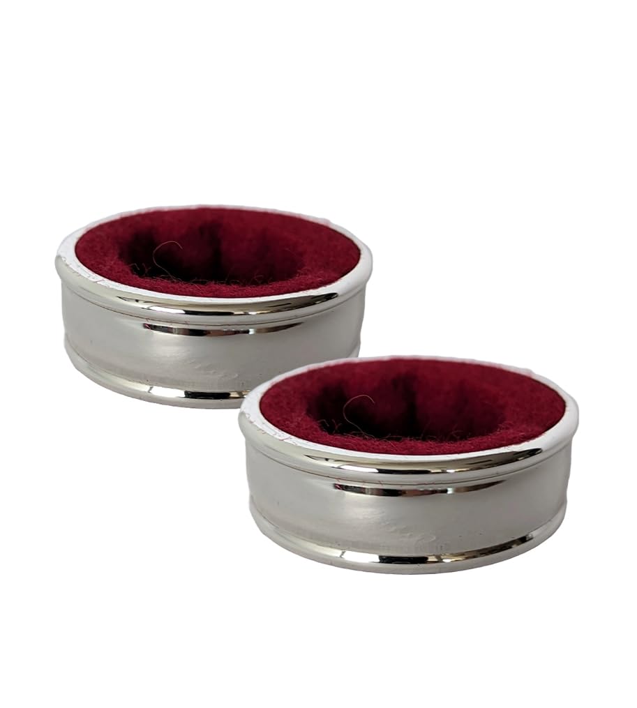 Set di 2 anelli antigoccia, diametro 4 cm, larghezza 1,5 cm, placcato argento, per bottiglie di vino, bottiglie