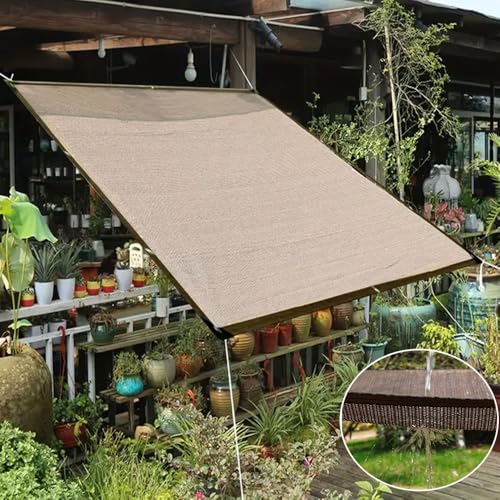 Sonnensegel für den Außenbereich, 3 x 6 m, UV-Schutz, für Terrasse, Garten, Balkon, Blumen- und Pflanzenschutz, Tuch zum Blockieren von Sonnenlicht