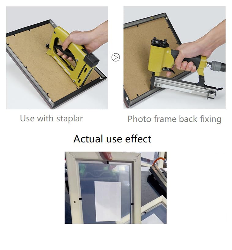 Miniatura 2 de VMKINGQS 1000 puntos de repuesto para marcos de fotos, HM515 P515 F54 F56 F500-1 F500-2 Puntos de inserción universales para grapadora de marco de