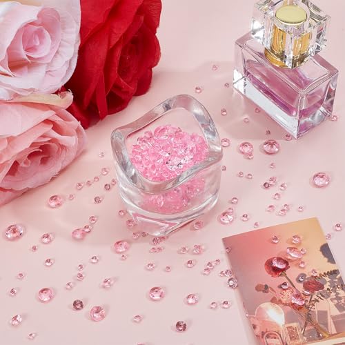 Gemas de cristal rosa SOFPLATE de 5 tamaños con 6300 piezas de diamantes para jarrones 4