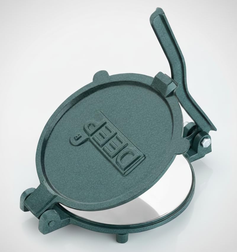 Roti Maker | Deep 16 cm Cast Iron Poori Presser, Puri Maker With Stainless Steel Plates - Manual Puri Maker Press Machine-image-40