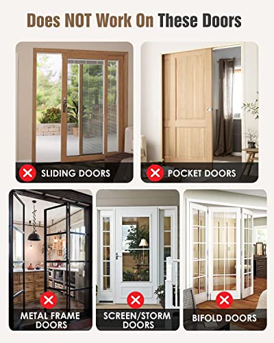 Door Locks for Kids Safety,Child Proof Interior/Exterior Door Lock of Top,Made of Durable Metal for Toddler,Perable from Both Sides,Prevent Pet or Baby from Entering Bedroom & Basement(Black,1 Pack)