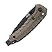 SOG Kiku Assisted Folding Knife | 3.5-Inch Black TiNi VG-10 Blade, Linen Micarta Handle (KU-3002)