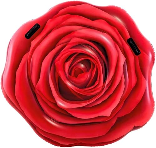 Intex Flotador grande de piscina con rosa roja