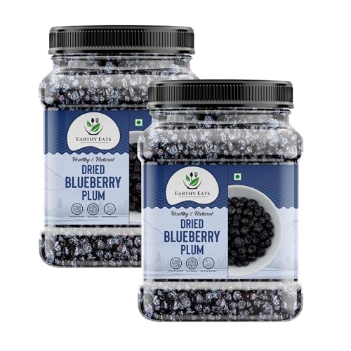 Image of Earthy Eats Dried Blueberry 800g (2 x 400g), Natural Tangy Fruit Snack for Snacking, Baking, and Desserts, Bite-Sized Pieces, Healthy and Flavorful Dried Fruit